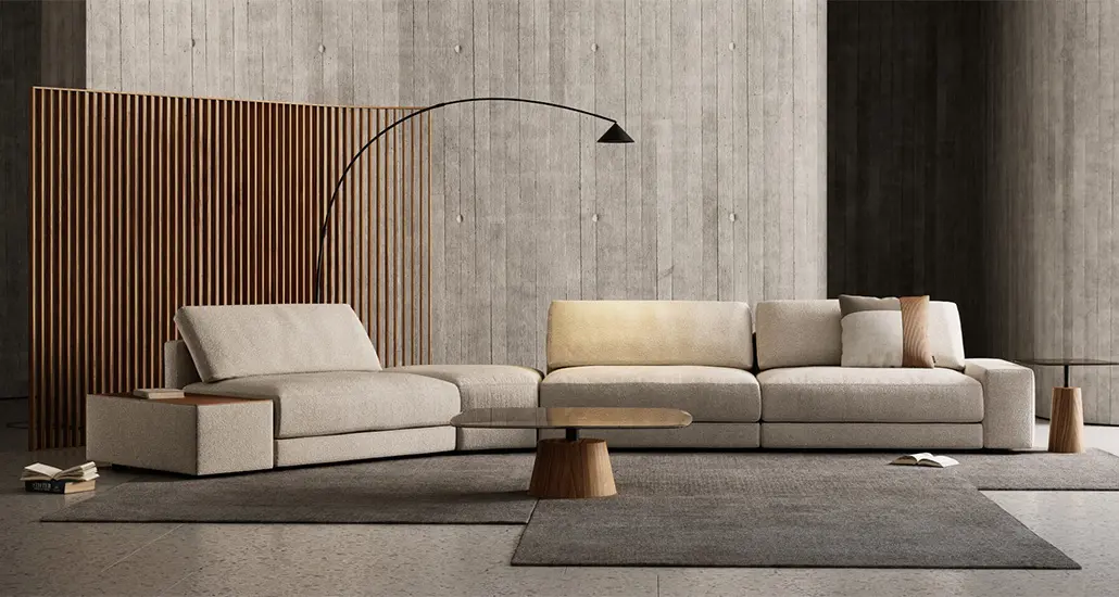 edward collection is a contemporary upholstered modular sofa is suitable for hospitality and contract spaces.