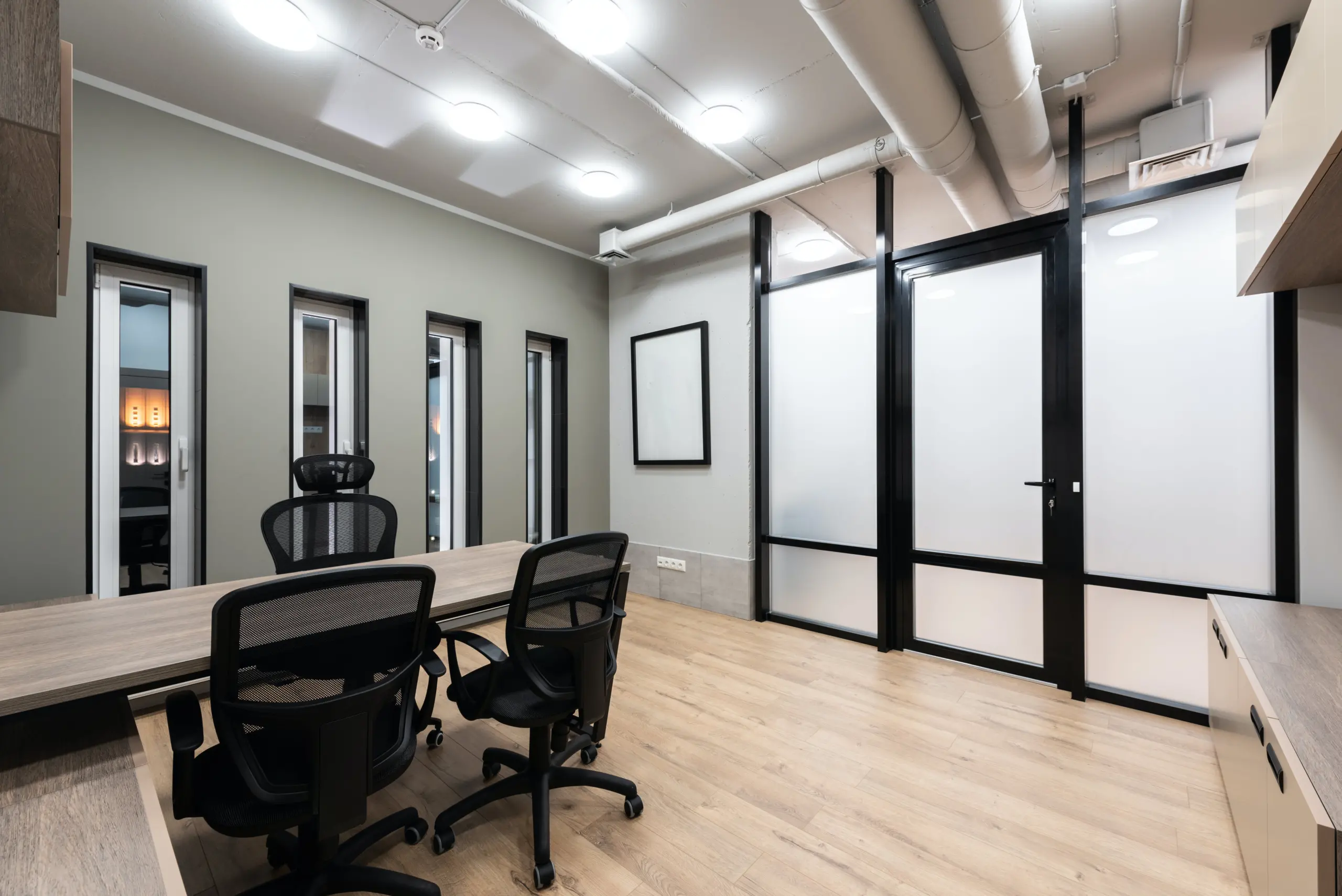 Office interior design done for small business office room